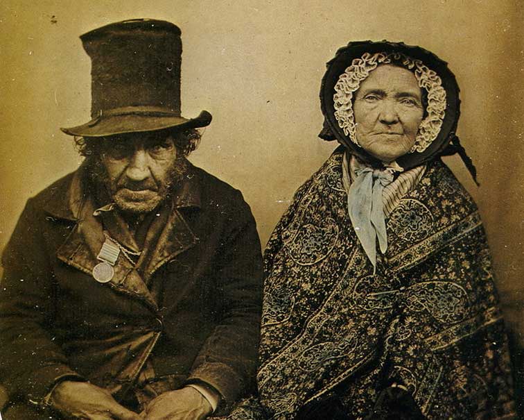 Couple, ambrotype photography 1860