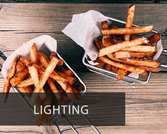 Lighting is a crucial aspect of fries photography