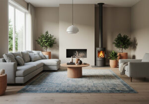 Real Estate Photography Editing for Beginners - Bright modern living room with balanced light and natural colors