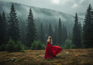 Green presets guide - Moody outdoor portrait with clean green tones and soft light