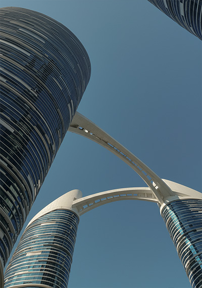 before - futuristic architectural structure