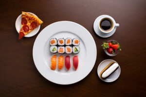 best-food-presets-lightroom - Food flat lay edited with Furoore Lightroom presets for mobile and desktop